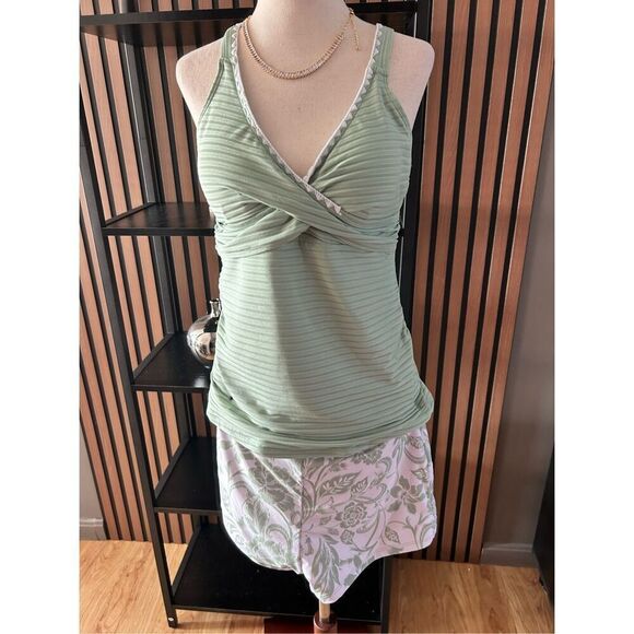Modlily two piece mommy bikini shirt green size medium - Picture 2 of 11